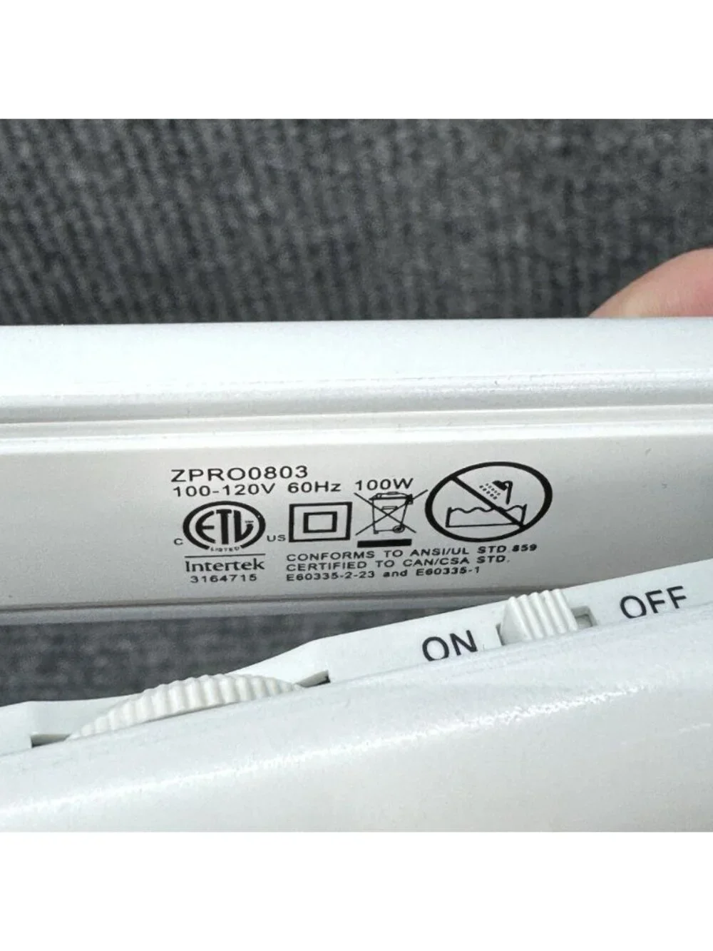 Zoe Professional Flat Iron Hair Straightener 1” 230-430F Silver White ZPRO0803